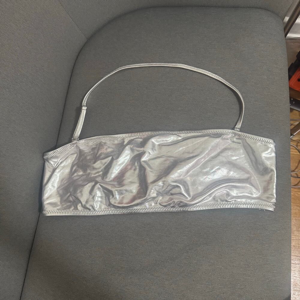 SKIMS Size 2X Nickel Silver Swim Bandeau Bikini Top Women’s SSW-BND-0025 NWT - Picture 4 of 11